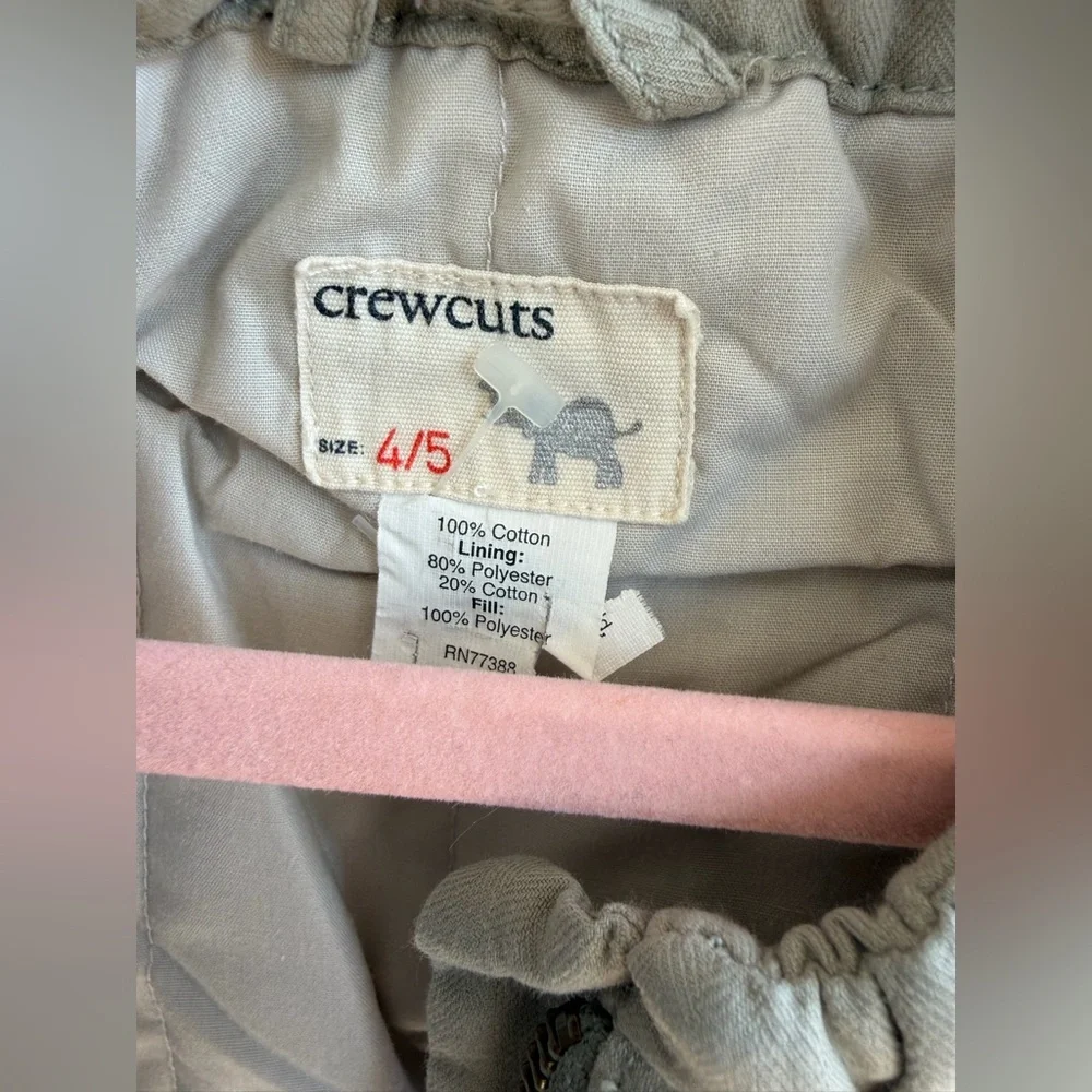 Crewcuts | Light Green Utility Safari Vest | 4-5